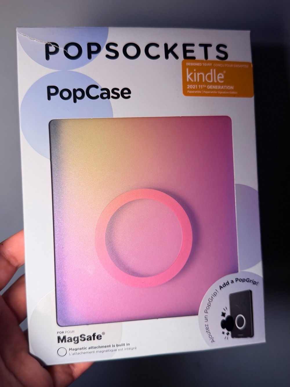 PopSocket PopCase for Kindle 11th Gen  -Aura Case with MagSafe